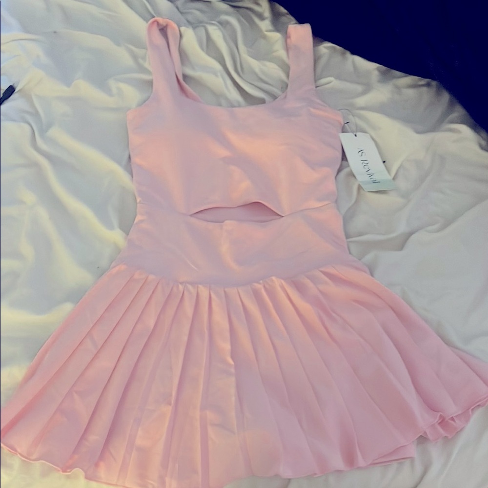 Aritzia Blush Satin Dress new from altard state